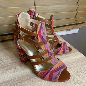 Tribal Print Heels